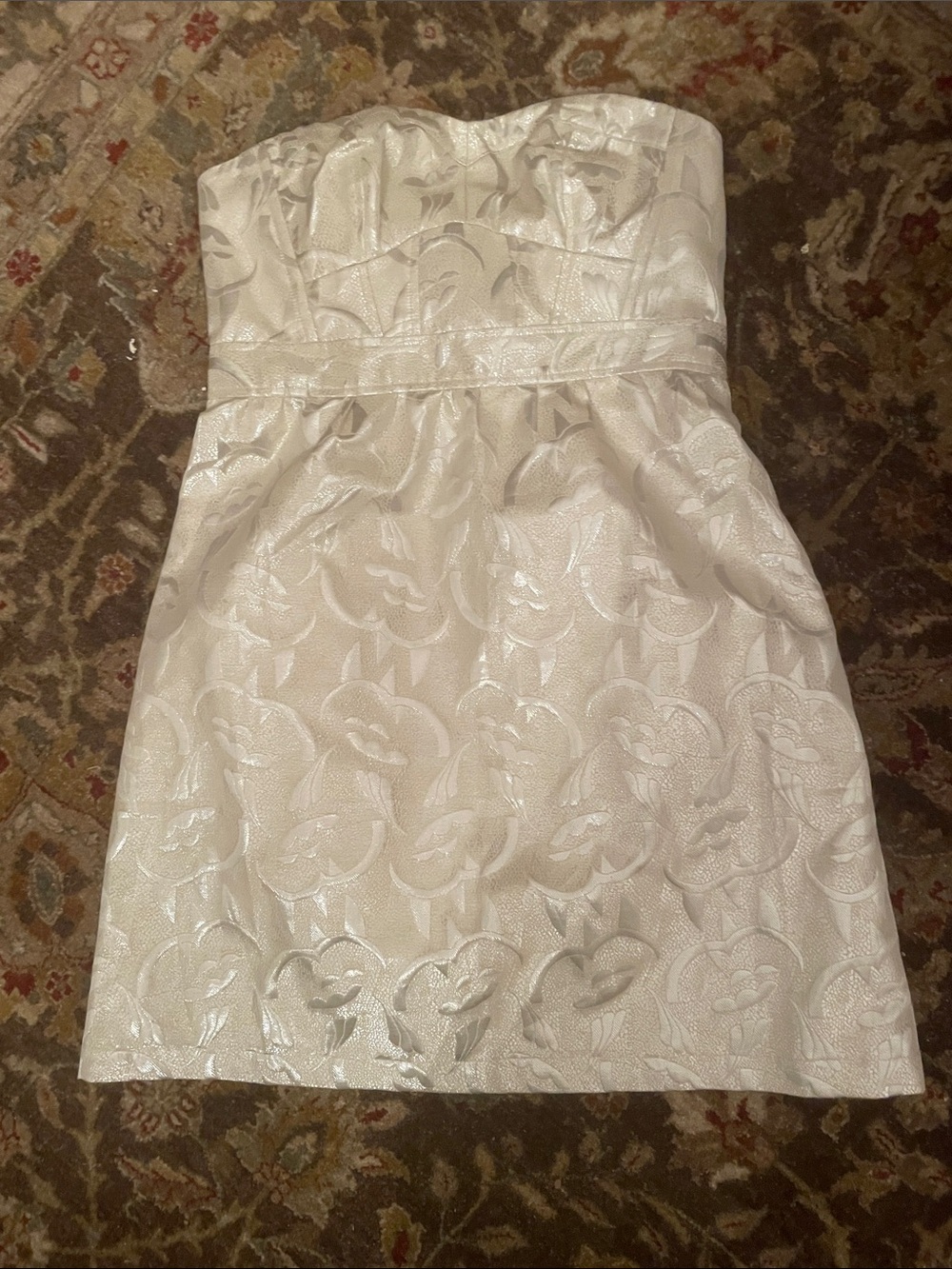 American Eagle Outfitters—Strapless Brocade Dress—Size 6